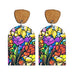 Mother's Day Gift Translucent Flower Earrings - wallojewerly 