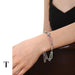 Titanium steel powder green double-layer natural stone bracelet - wallojewerly 