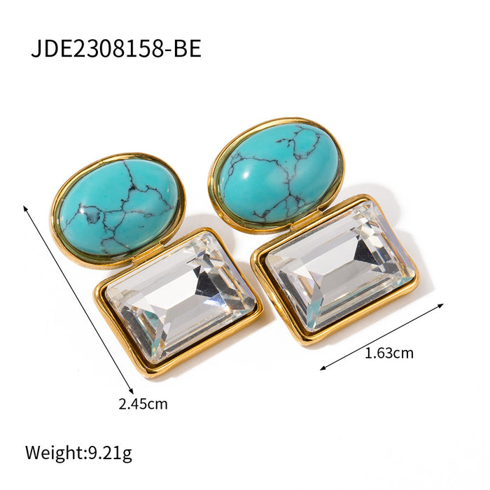 Titanium Steel Double Layer Earrings - 2023 New High-End Design Earrings for Women