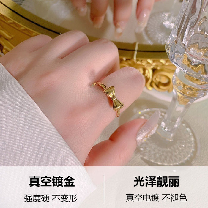 Wholesale stainless steel and titanium steel bow open rings