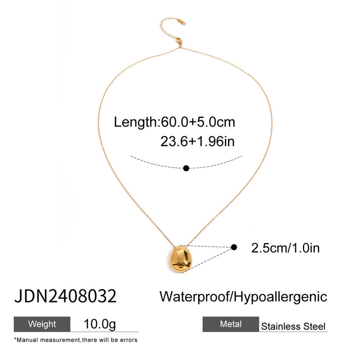 Collar colgante redondo simple, collar versátil de lujo ligero europeo y americano para desplazamientos diarios