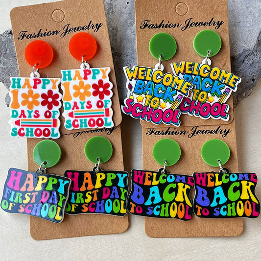 Teacher and Student Back-to-School Pencil Earrings