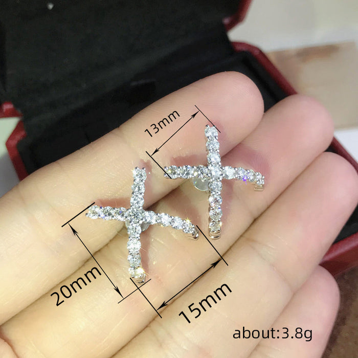 High-end earrings for women, versatile, light luxury earrings