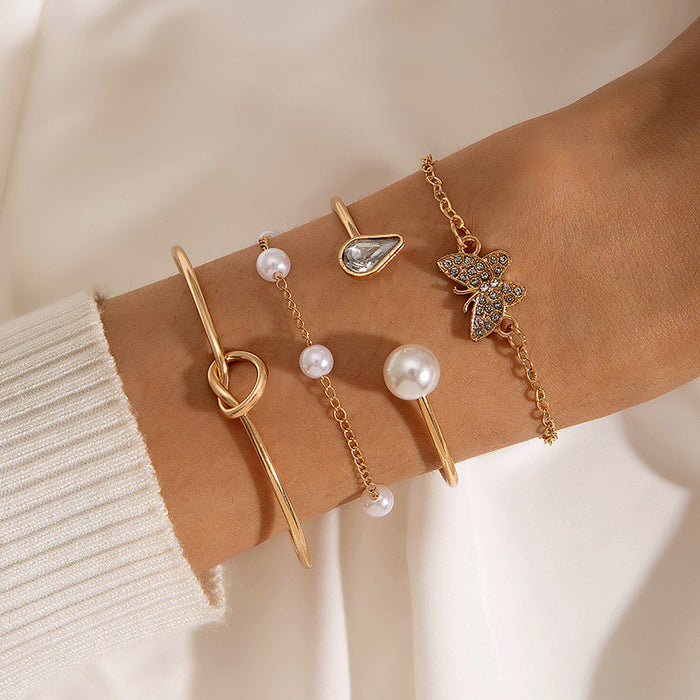 Creative Heart Arrow Bracelet Set - Simple and Chic Jewelry Collection