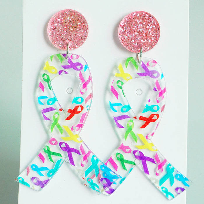 Cancer Survivor Memorial Acrylic Earrings