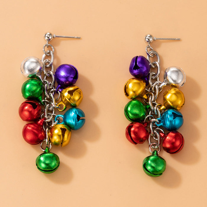 Christmas colorful pearl earrings irregular multi-color earrings