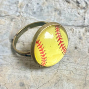 Glass Open Ring with Time Gemstone for Christmas and Halloween - Unique and Trendy Western Style for Women - wallojewerly 