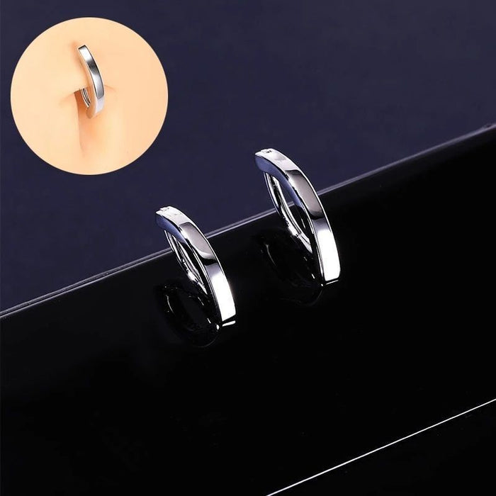 316 titanium steel simple unisex belly button nail belly button ring