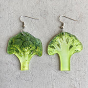 Trendy Vegetable Earrings with Broccoli, Cucumber, and Tomato Designs - wallojewerly 
