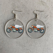 Acrylic sports earrings - wallojewerly 