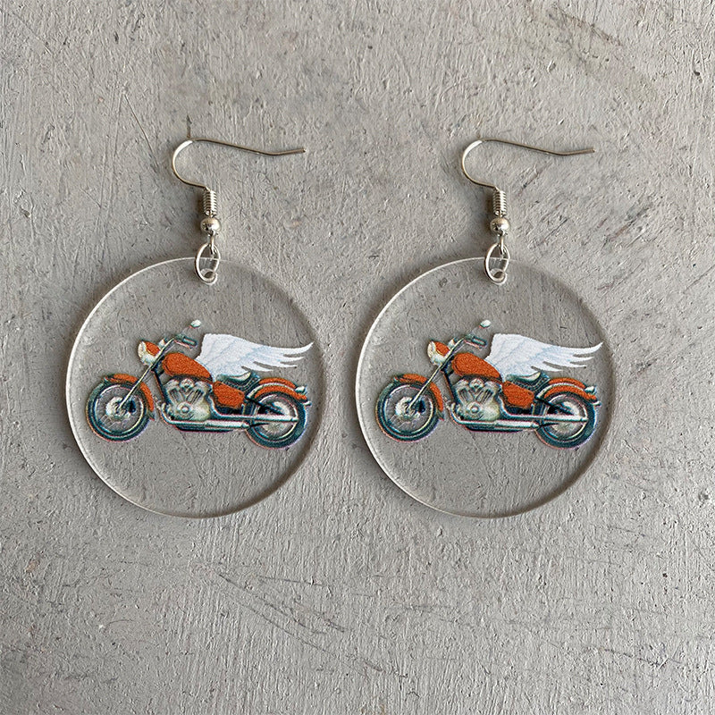 Acrylic sports earrings - wallojewerly 