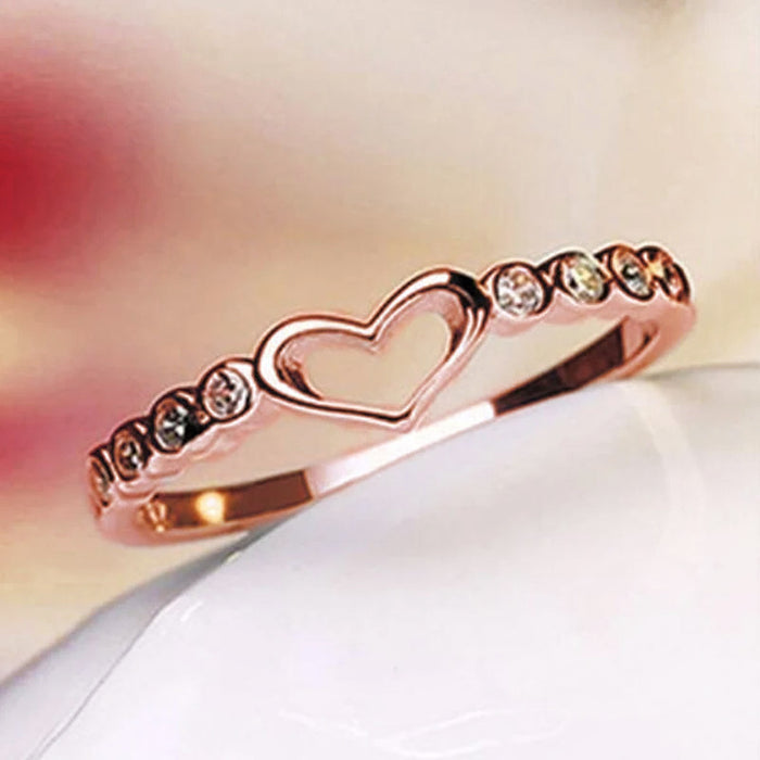 Small fresh love ring female index finger ring accessories