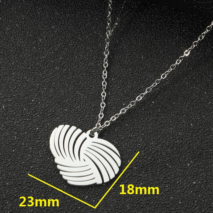 Simple heart-shaped pendant necklace, ins style versatile temperament geometric love clavicle necklace for women