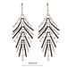 Four-leaf clover Tassel Rhinestone Chain Earrings