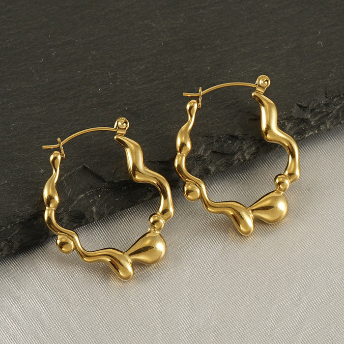 Cold style geometric earrings high-end earrings