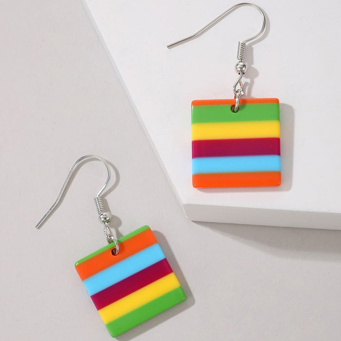 Colorful stud earrings