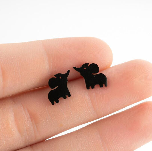 Elephant Stainless Steel Earrings - Cute and Playful Animal Jewelry