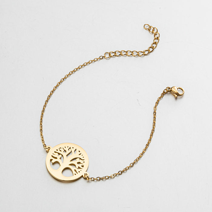 Tree of life coconut tree pendant bracelet, fashionable lotus bracelet cross-border wholesale