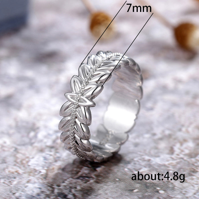 Zircon egg-shaped oval four-claw ring for women wedding gift ring