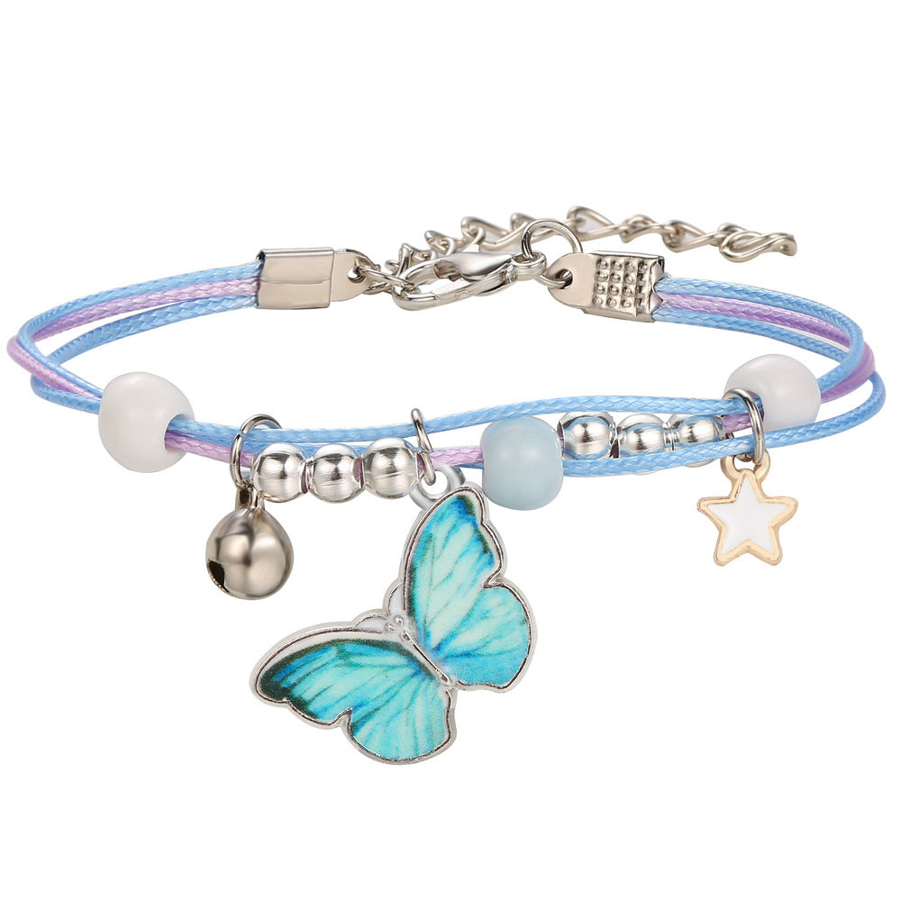 Alloy Star Shell Cactus Ceramic Couple Bracelet - wallojewerly 