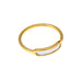 Wholesale colorfast gold stainless steel titanium steel shell rings - wallojewerly 