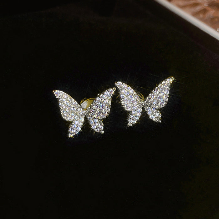 Butterfly ear clips for girls without pierced ears