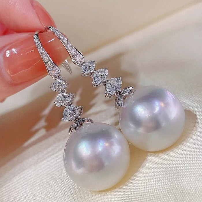 Baroque pearl earrings