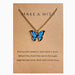 Bohemian style alloy colorful butterfly necklace - wallojewerly 