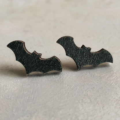 Halloween Ghost Earrings with Pumpkin, Black Cat, Bat, and Skull Designs