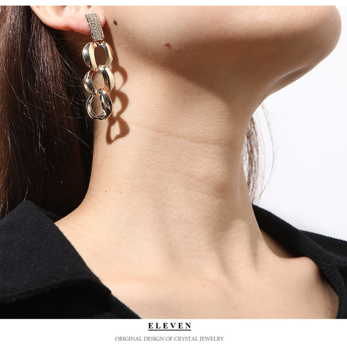 Chain Tassel Earrings - Trendy Punk-Style Jewelry for Women