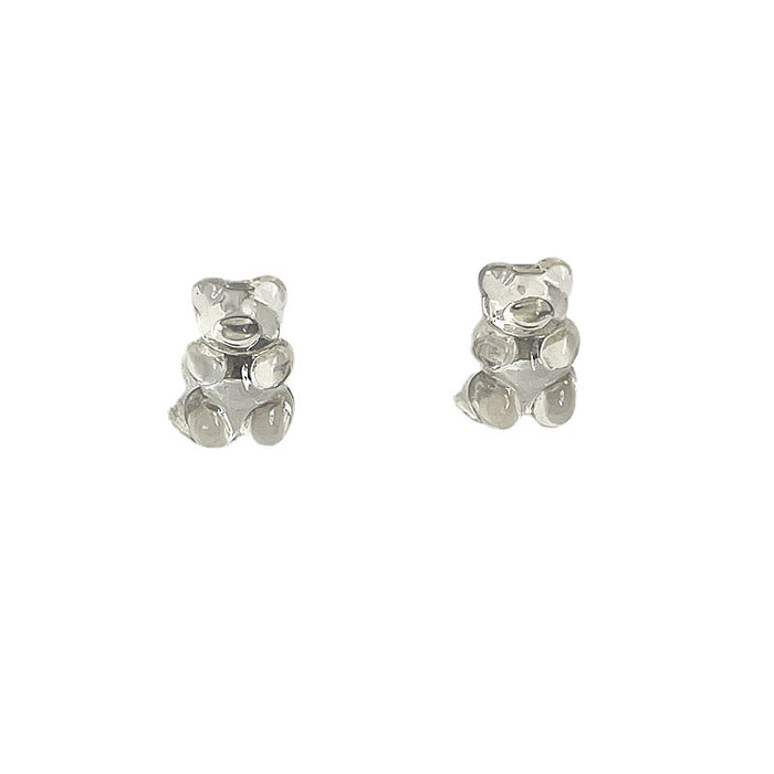 Gummy bear earrings colorful and cute childlike earrings