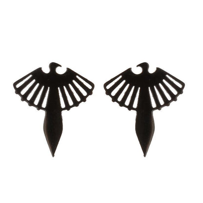 Bird and Phoenix Stainless Steel Stud Earrings - Nature-Inspired Jewelry