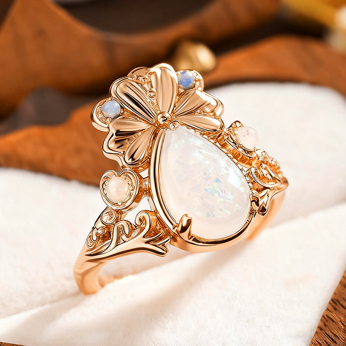 women's shamrock lucky clover ring