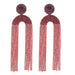 Geometric long tassel gradient colorful rhinestone earrings - wallojewerly 