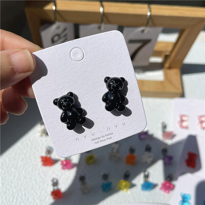 Gummy Bear Earrings Gradient Color Juice Earrings