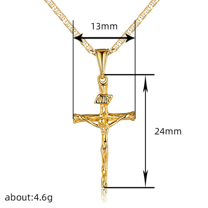 Cross Pendant Necklace Hip Hop Street Fashion Women's Necklace