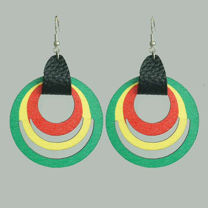 Pendientes africanos con estilo festivo de Juneteenth