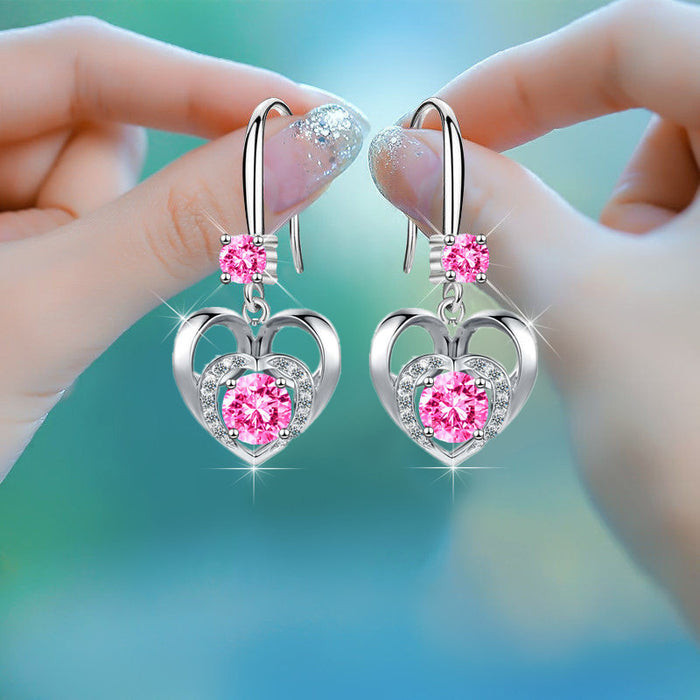 Heart earrings pendant lover gift earrings