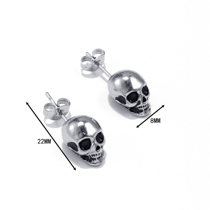 Skull earrings dark style personality earrings