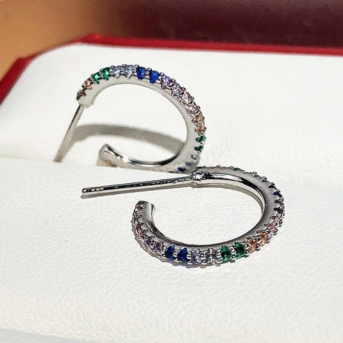 Colored diamond earrings for women