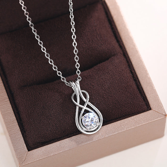 Cross Line Pendant Necklace