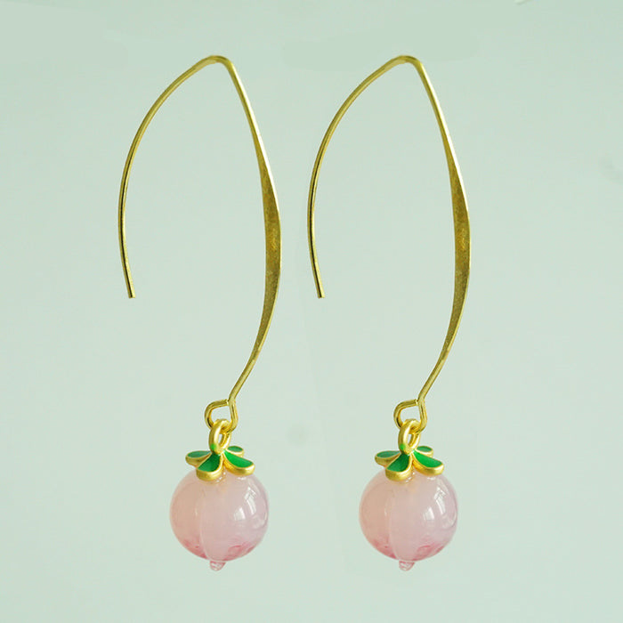 Summer Fruit Earrings with 3D Grapes, Strawberries, and Floral Resin Design