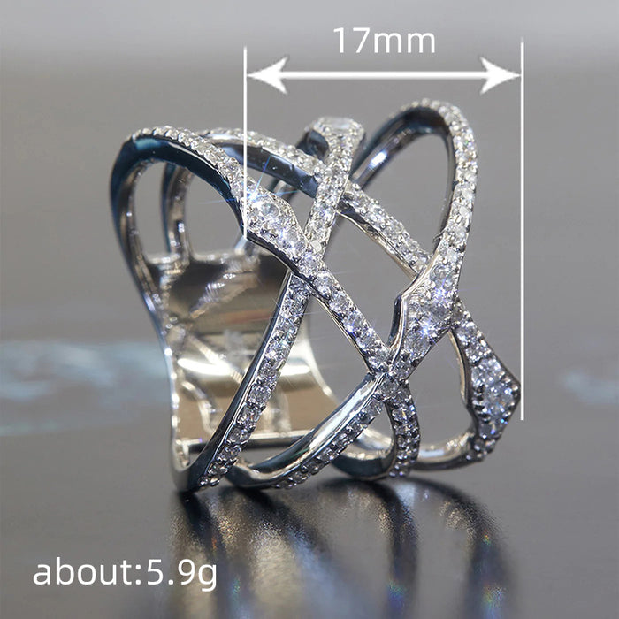 All-match American style cross-line ring