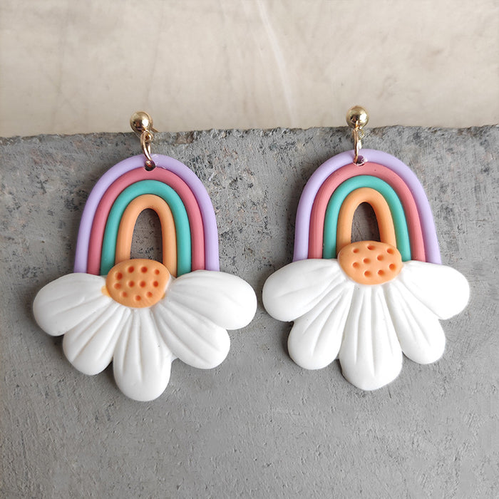 Handmade Soft Clay Earrings - Unique and Trendy, Perfect for Students