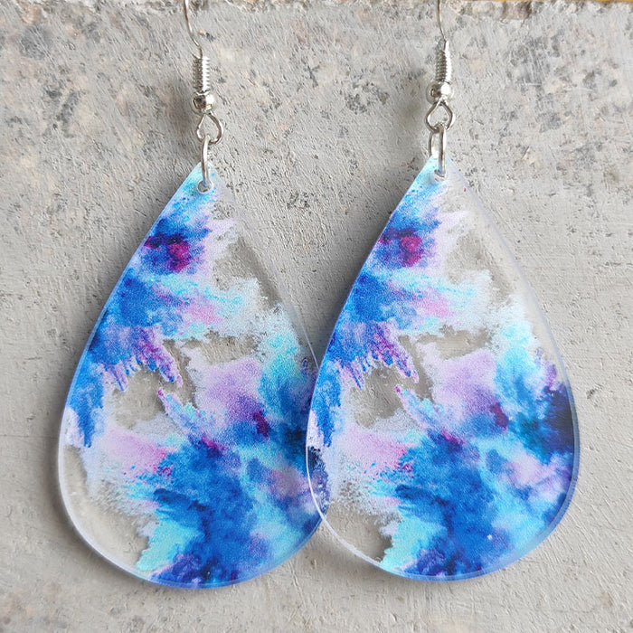 Painted Acrylic Earrings