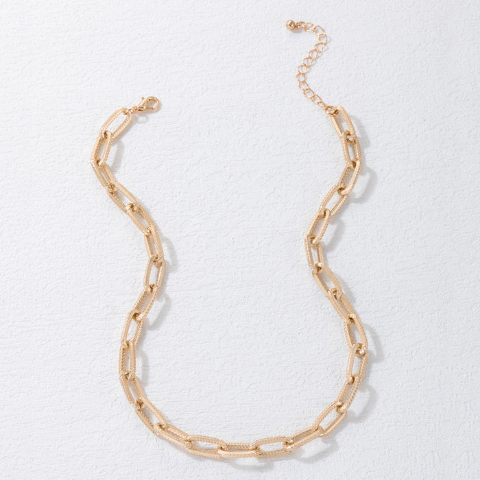 Classic Gold Chain Necklace - Minimalist Symbol Pendant for Women