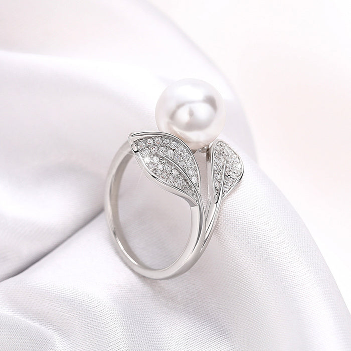 Heart ring zircon simple design