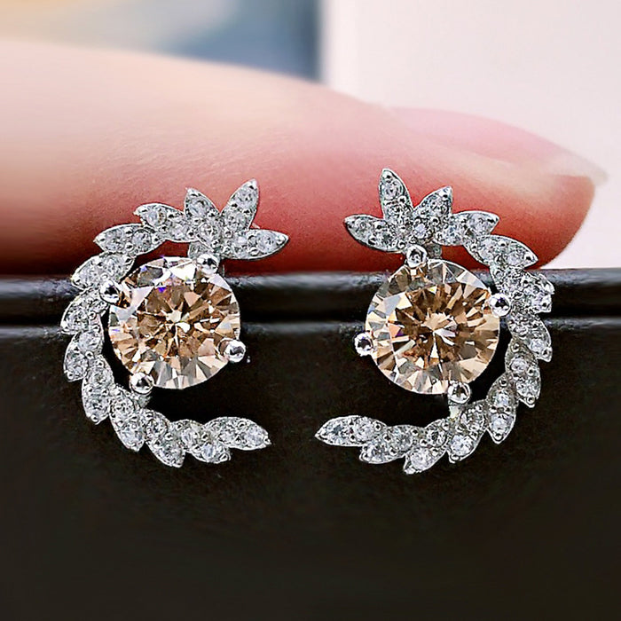 Crystal long earrings versatile earrings for women