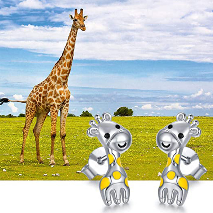 Giraffe Epoxy Earrings Mini Earrings Women's Jewelry