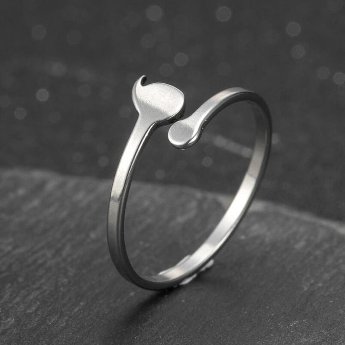 European and American foreign trade stainless steel small water drop rings, wholesale of simple open rings